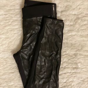Ann Taylor Leather Leggings